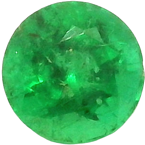 0.44 carat GREEN Round Smaragdas (1)