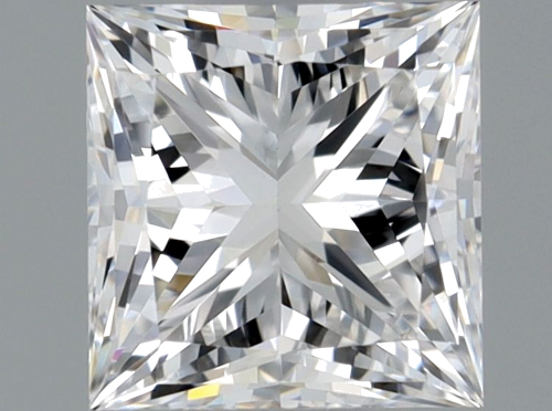 0.55 carat D-VVS2 Natūralus Princess Deimantas (1)