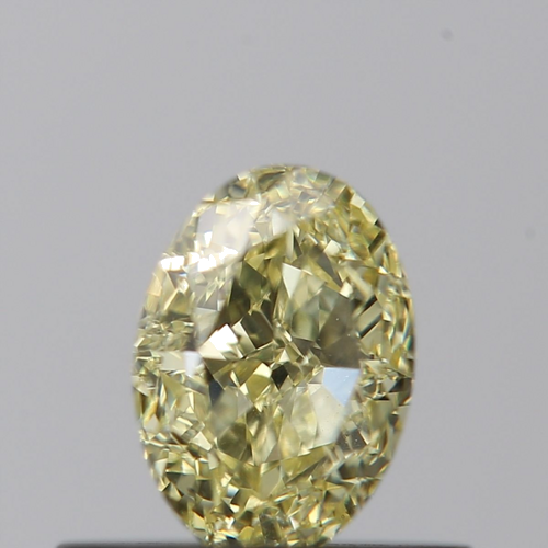 0.54 carat Fancy Light  Yellow-VVS2 Natūralus Oval Deimantas (1)
