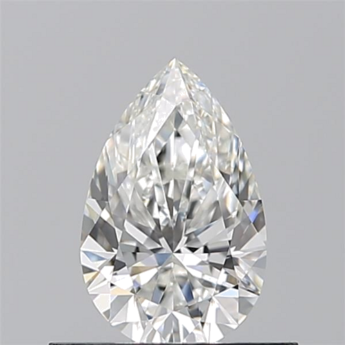 0.52 carat G-VVS2 Natūralus Pear Deimantas (1)