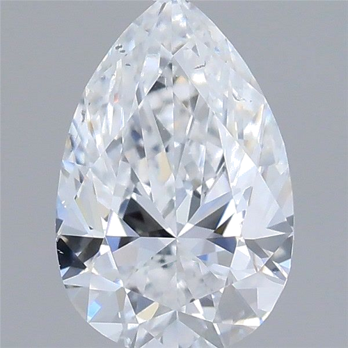 0.5 carat D-SI1 Natūralus Pear Deimantas (1)