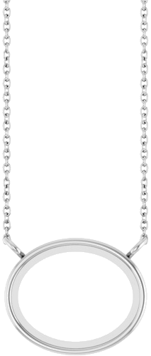 Pakabukas „Bezel-Set Cabochon“ 925 Sidabro Oval 10mm x 8mm (1)
