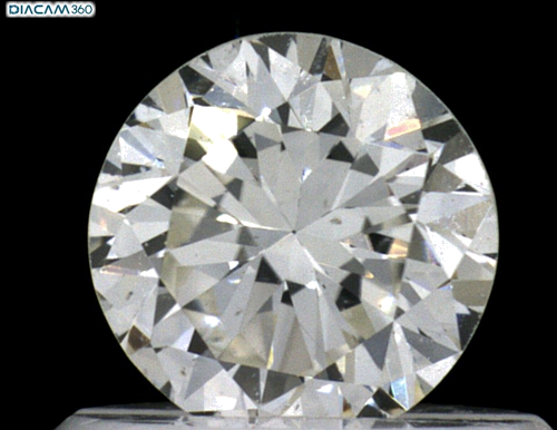 0.53 carat J-SI1 GD cut Natūralus Round Deimantas (1)