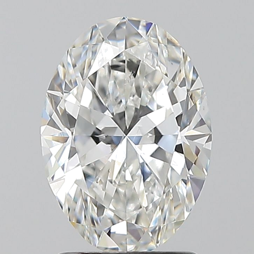 1.7 carat F-SI1 Natūralus Oval Deimantas (1)