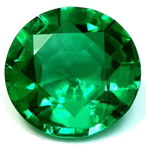0.77 carat GREEN Round Smaragdas (1)