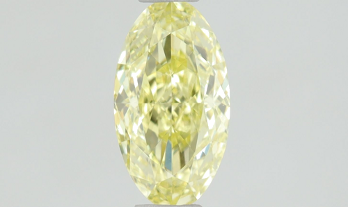 0.5 carat Fancy  Yellow-VS1 Natūralus Oval Deimantas (1)