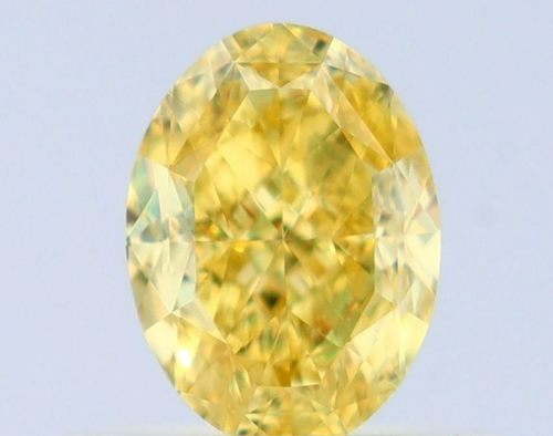 0.57 carat Fancy Intense Yellow-VS1 Natūralus Oval Deimantas (1)