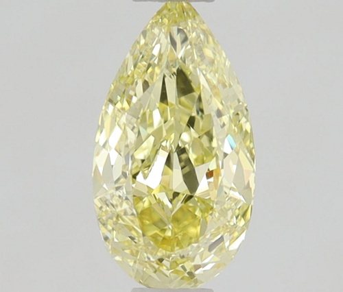 0.6 carat Fancy  Yellow-VS1 Natūralus Pear Deimantas (1)