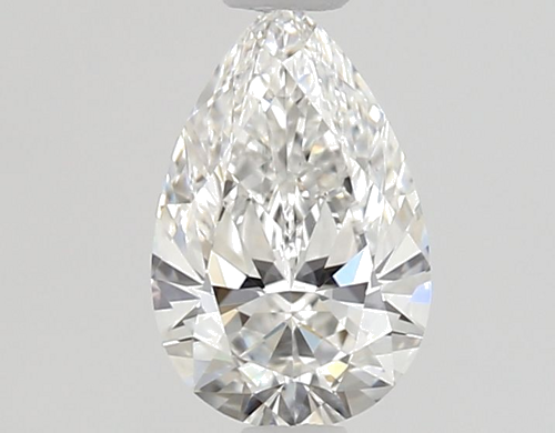 0.58 carat E-VVS2 Natūralus Pear Deimantas (1)