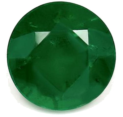 0.46 carat GREEN Round Smaragdas (1)