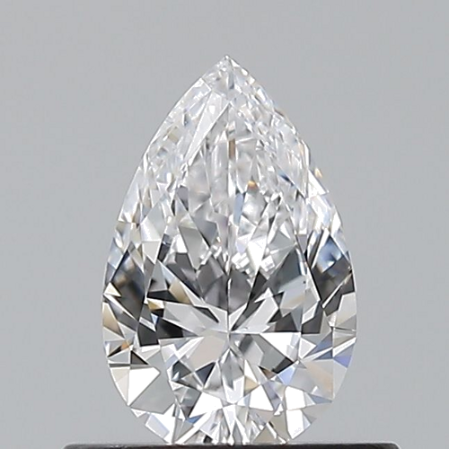 0.5 carat D-VVS2 Natūralus Pear Deimantas (1)