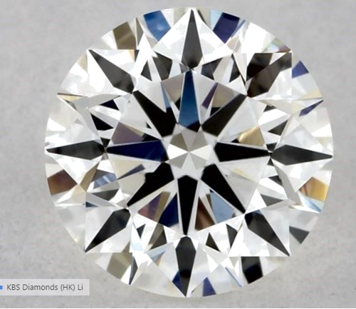 0.54 carat H-VS1 Excellent cut Natūralus Round Deimantas (1)