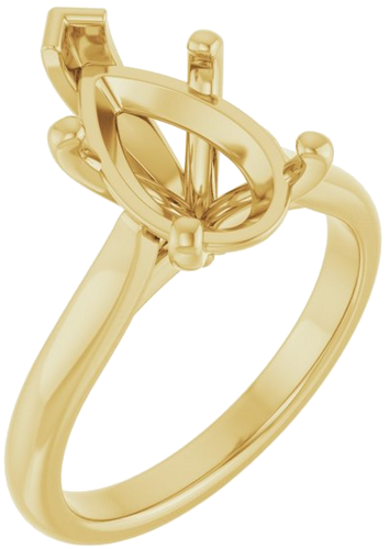Sužadėtuvių Žiedas 14k yellow gold Pear 13mm x 8mm (1)
