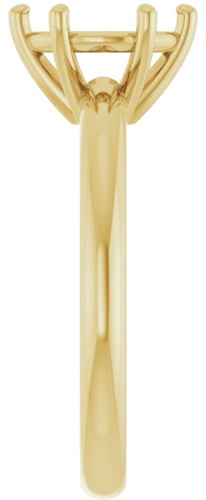 Sužadėtuvių Žiedas 14k yellow gold Round 8mm (4)