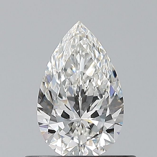 0.52 carat F-VVS2 Natūralus Pear Deimantas (1)