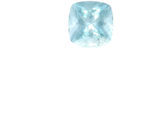 0.58 carat BLUE Cushion Aquamarine (1)