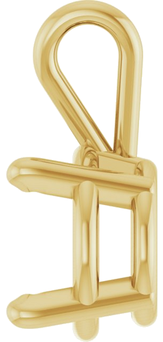Pakabukas „Round 4-Prong Basket“ 14k yellow gold Round 7mm (3)