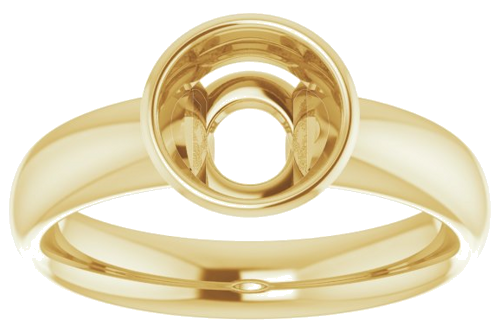 Sužadėtuvių Žiedas „Bezel-Set Solitaire“ 14k yellow gold Round 7mm (3)