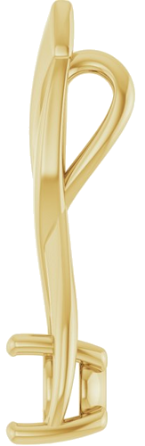 Pakabukas „Infinity-Inspired Solitaire“ 14k yellow gold Round 5.5mm (3)