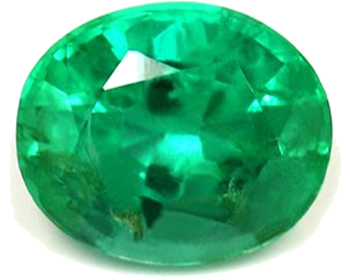 0.64 carat GREEN Oval Smaragdas (1)