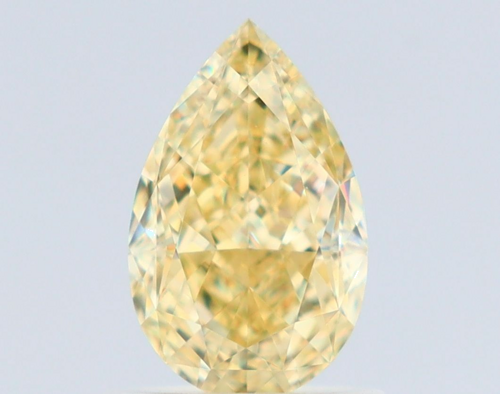 1.02 carat Fancy Yellow-VVS1 Natūralus Pear Deimantas (1)