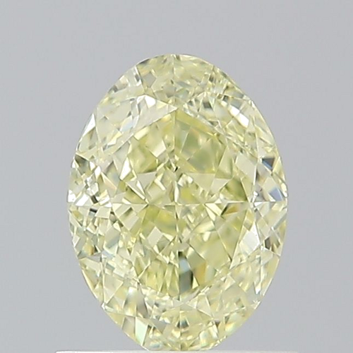 1.01 carat Fancy Light Yellow-VS1 Natūralus Oval Deimantas (1)