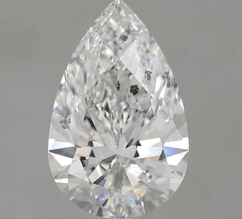 2.03 carat D-SI2 Natūralus Pear Deimantas (1)