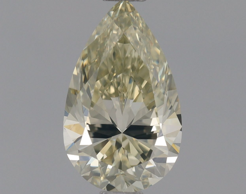 0.8 carat Fancy Light Brownish Greenish Yellow-VVS1 Natūralus Pear Deimantas (1)