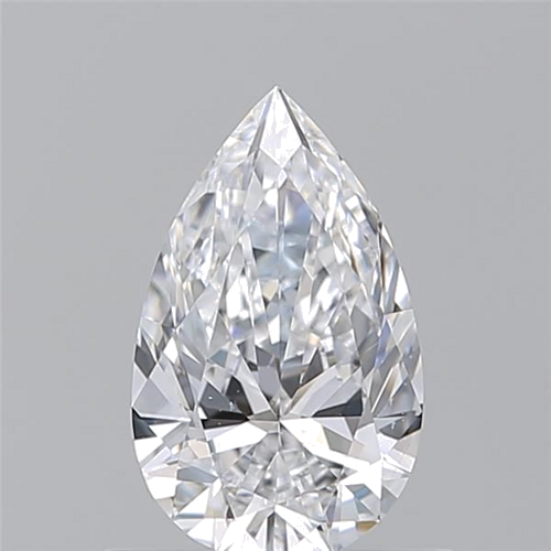 0.7 carat D-VS2 Natūralus Pear Deimantas (1)