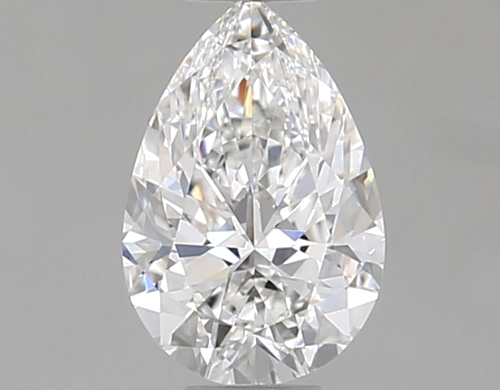 0.43 carat F-VVS2 Natūralus Pear Deimantas (1)