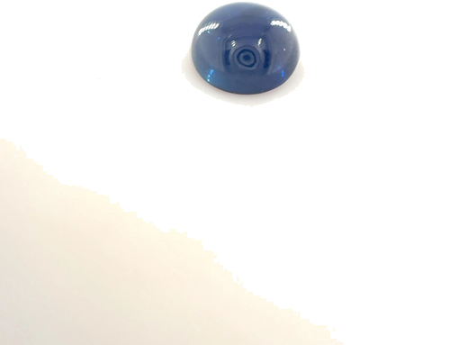 0.93 carat BLUE CABOCHON cut Round Safyras (1)