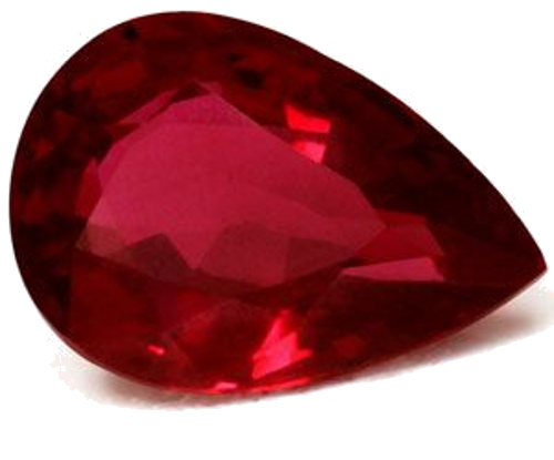 0.74 carat RED Pear Rubinas (1)