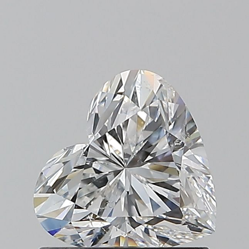 0.9 carat F-SI2 Natūralus Heart Deimantas (1)