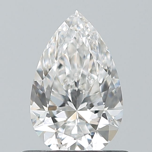 0.6 carat F-VS2 Natūralus Pear Deimantas (1)