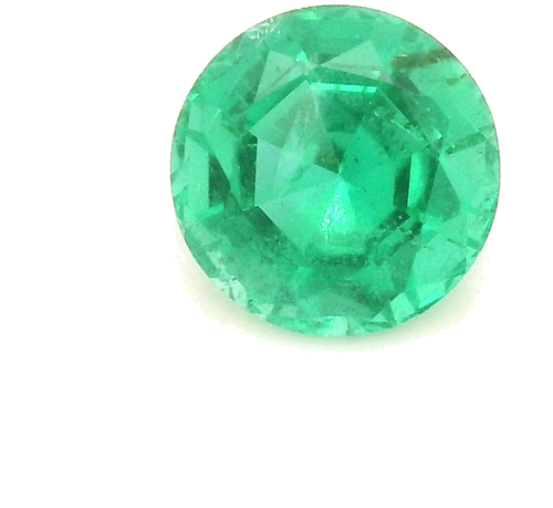 0.68 carat GREEN Round Smaragdas (1)