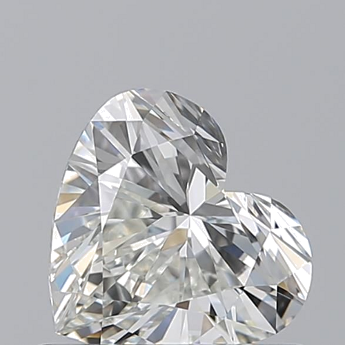 0.7 carat I-VVS1 Natūralus Heart Deimantas (1)