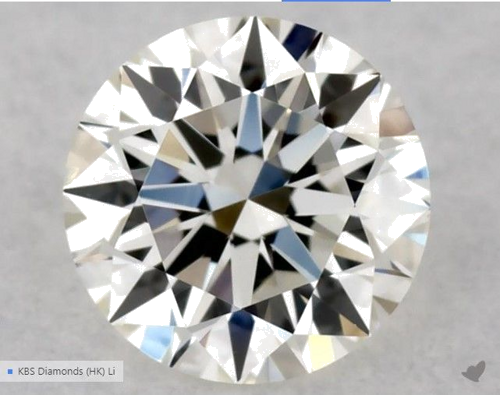 0.32 carat J-VS2 Excellent cut Natūralus Round Deimantas (1)