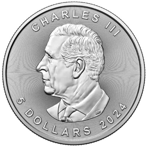 1 oz Кленовый лист 2024 Канада серебряная монета (2)