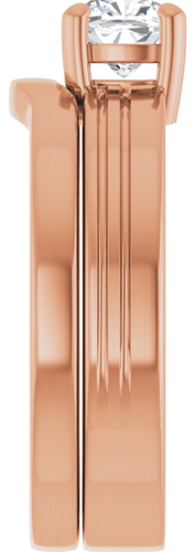 14K Rose 5 mm Cushion Solitaire Engagement Ring Mounting (9)