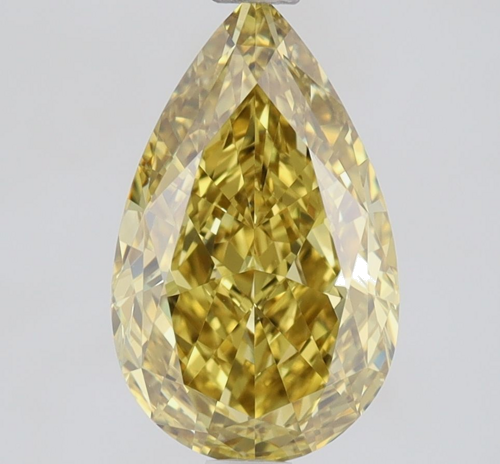 2.1 carat Fancy Deep Brownish Yellow-IF Natūralus Pear Deimantas (1)