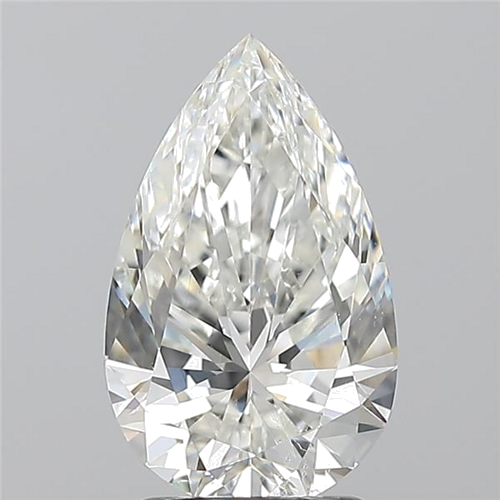 2.01 carat H-SI1 Natūralus Pear Deimantas (1)