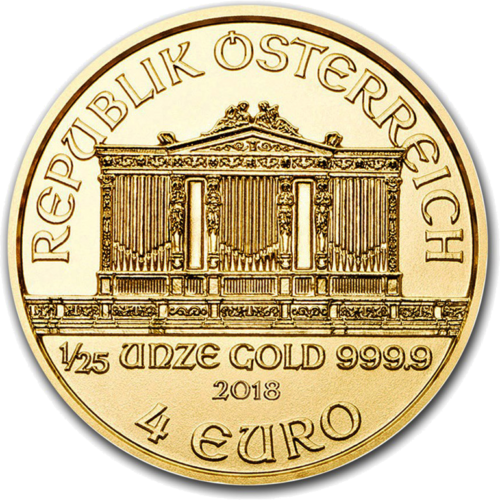 1/25 oz Austrijos Filharmonija auksinė moneta (Mix metai) (1)