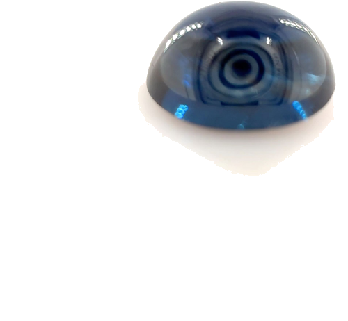 3.68 carat BLUE CABOCHON cut Oval Safyras (1)