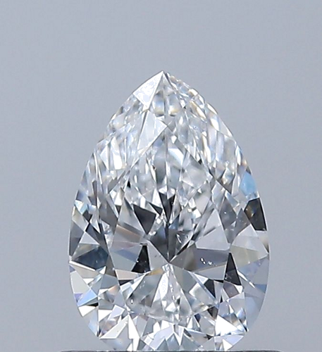 0.6 carat D-SI2 Natūralus Pear Deimantas (1)