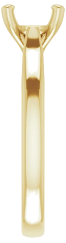 14K Yellow 7 mm Round Engagement Ring Mounting (4)