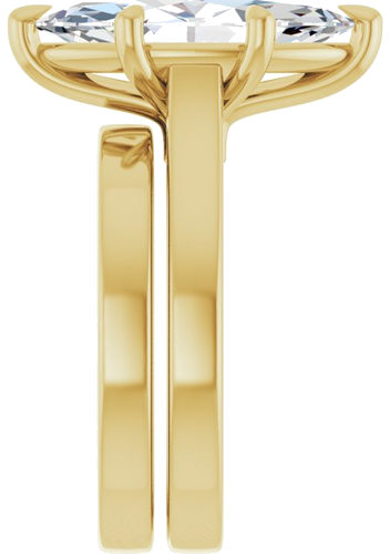 Sužadėtuvių Žiedas „Claw-Prong“ 14k yellow gold Marquise 16mm x 8mm (9)