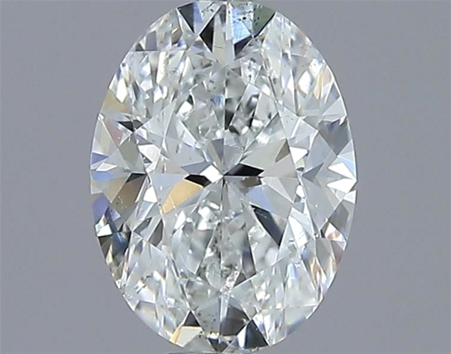 0.9 carat F-SI2 Natūralus Oval Deimantas (1)