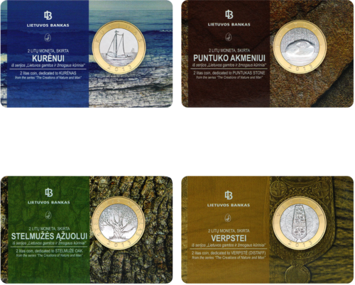 2013 Lithuania Natural and human creations 2 litas commemorative coins (1)
