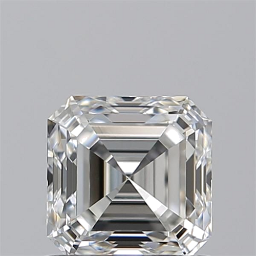 0.77 carat F-VVS2 Natūralus Asscher Deimantas (1)