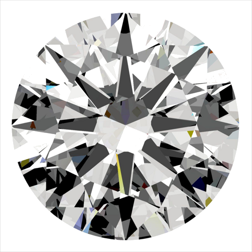 0.3 carat F-VVS2 Excellent cut Natūralus Round Deimantas (1)